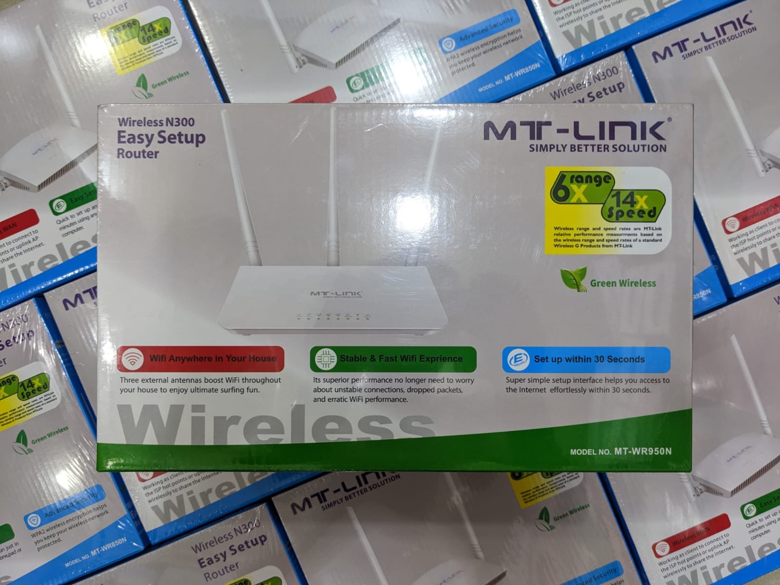 MT-Link WiFi Router MT-WR950N – 3 Antennas WiFi Router