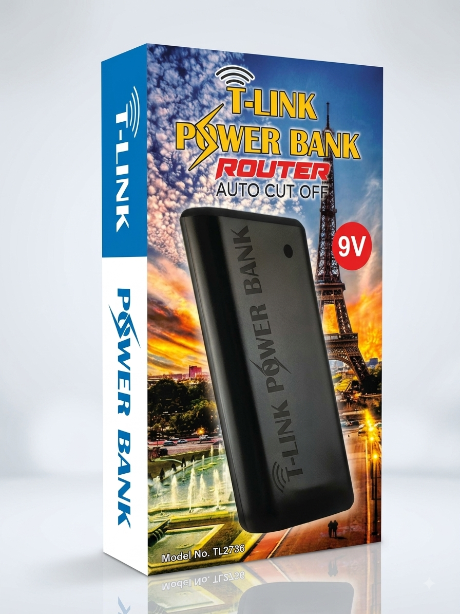 T-Link 9V Router Power Bank  5-6 Hours Battery Backup
